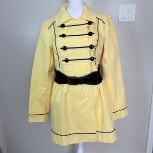 Vintage Candie’s Yellow Military Band Belted Jacket Large Modstyle Cosplay